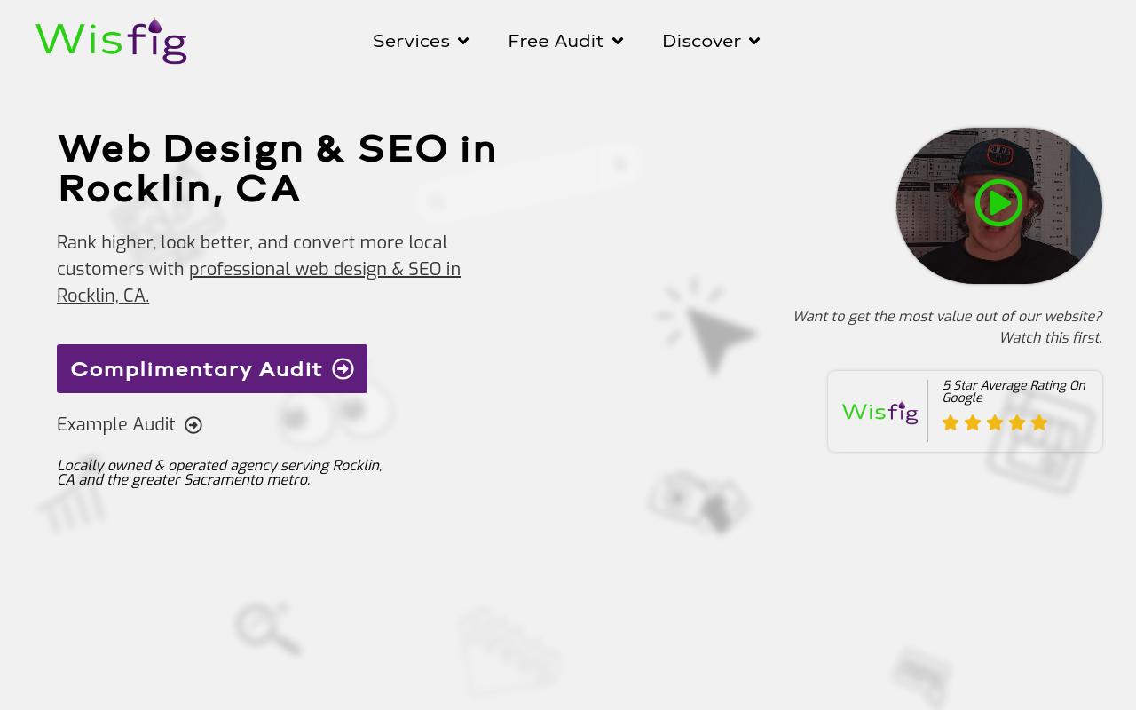 Wisfig homepage screenshot