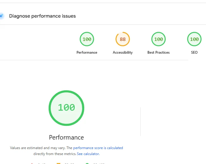 Google PageSpeed score of 100 after PipelineOS optimization